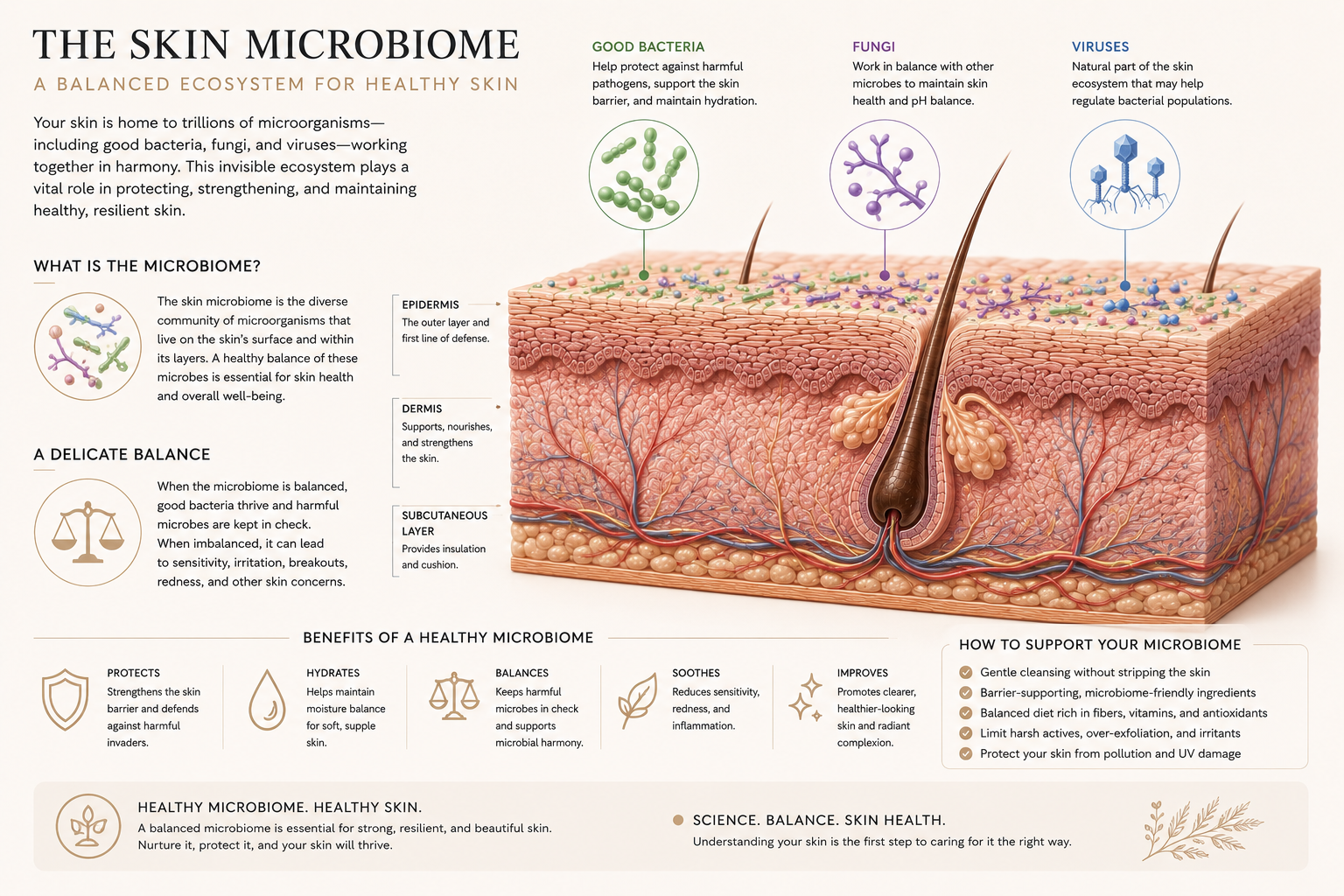 Skin Microbiome Diagram